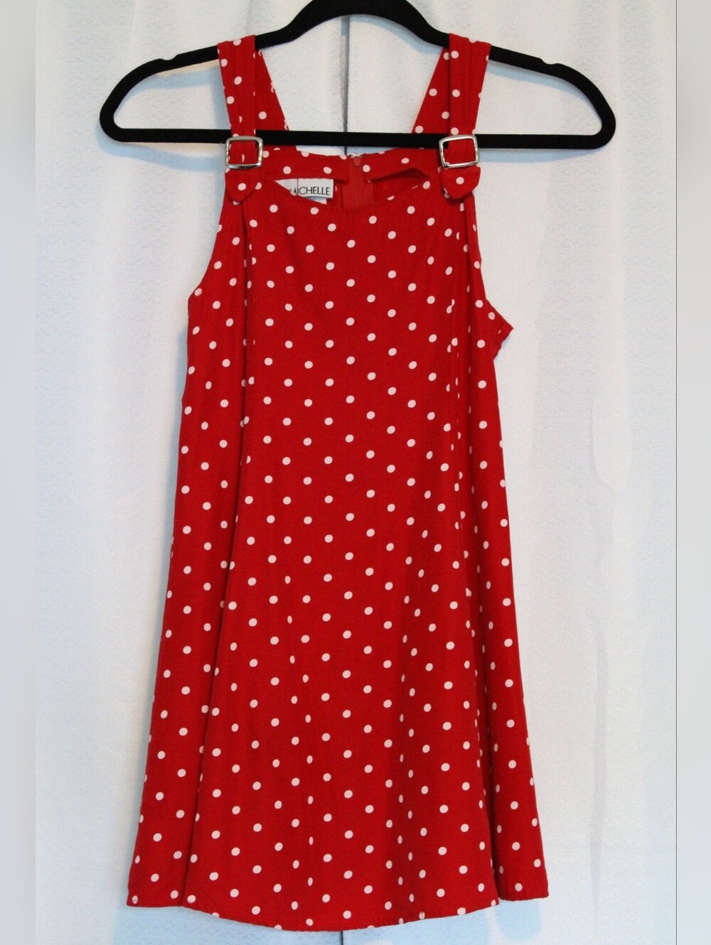MyMichelle Girls Size 12 Red and White Polka Dot Summer Dress
